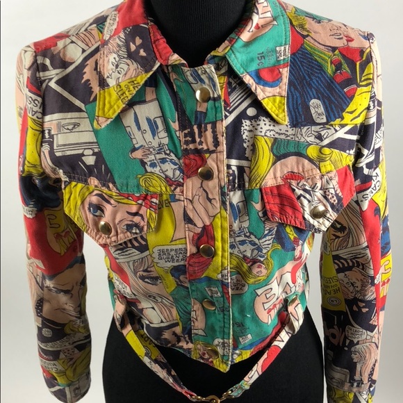 macintosh Jackets & Blazers - Multicolor Comic Jacket